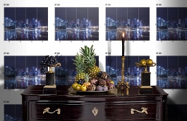 Обои DF 001 Illusion фото в интерьере гостиной превью