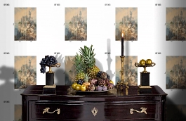 Обои DF 003 Illusion фото в интерьере гостиной превью