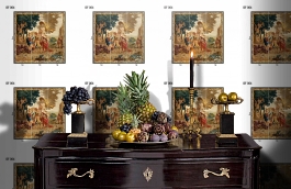 Обои DF 004 Illusion фото в интерьере гостиной превью