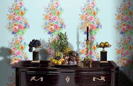 Обои DM 022 Illusion фото в интерьере гостиной превью