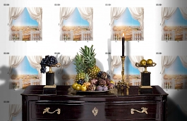 Обои DS 001 Illusion фото в интерьере гостиной превью