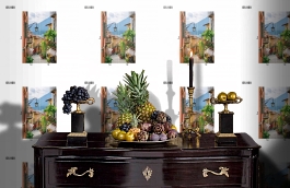 Обои DS 008 Illusion фото в интерьере гостиной превью