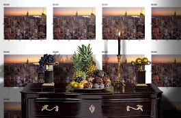 Обои DS 010 Illusion фото в интерьере гостиной превью