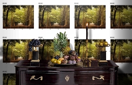 Обои DS 012 Illusion фото в интерьере гостиной превью