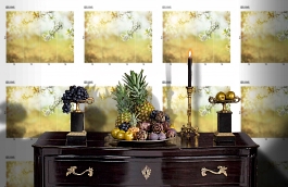 Обои DS 015 Illusion фото в интерьере гостиной превью