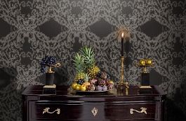 Обои F5-115 фото в интерьере гостиной превью