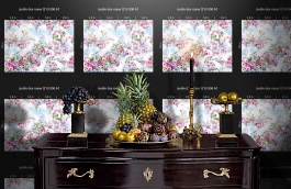 Обои Q10006A-1 фото в интерьере гостиной превью