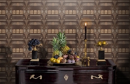 Обои Q12010 фото в интерьере гостиной превью