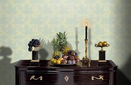 Обои Q5005 фото в интерьере гостиной превью