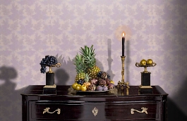 Обои Q5221 фото в интерьере гостиной превью