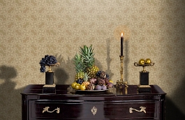 Обои Q9004 фото в интерьере гостиной превью