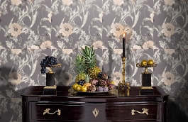 Обои R1008 фото в интерьере гостиной превью