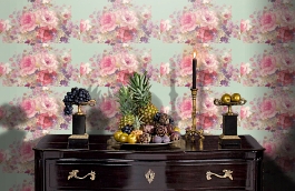 Обои V9005 фото в интерьере гостиной превью