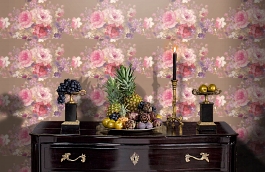 Обои V9010 фото в интерьере гостиной превью