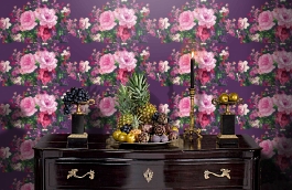 Обои V9022 фото в интерьере гостиной превью