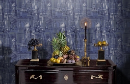 Обои 10021 фото в интерьере гостиной превью