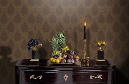 Обои 5010 фото в интерьере гостиной превью