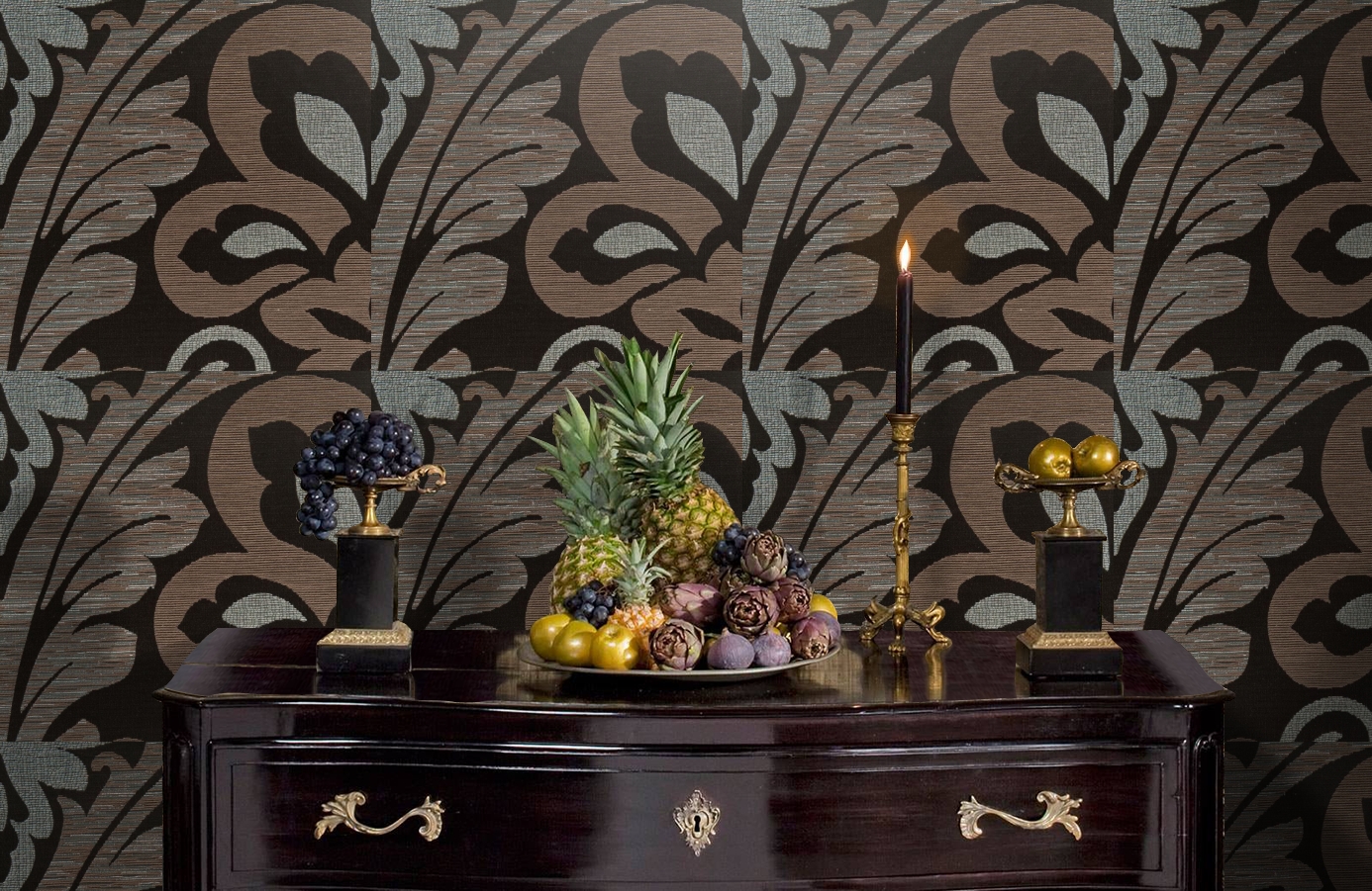 Обои 185006 фото в интерьере гостиной Обои 185006 фото в интерьере гостиной