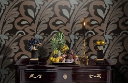 Обои 185006 фото в интерьере гостиной превью