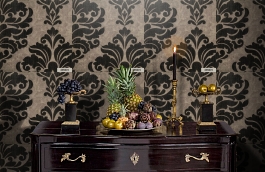 Обои 235001 фото в интерьере гостиной превью