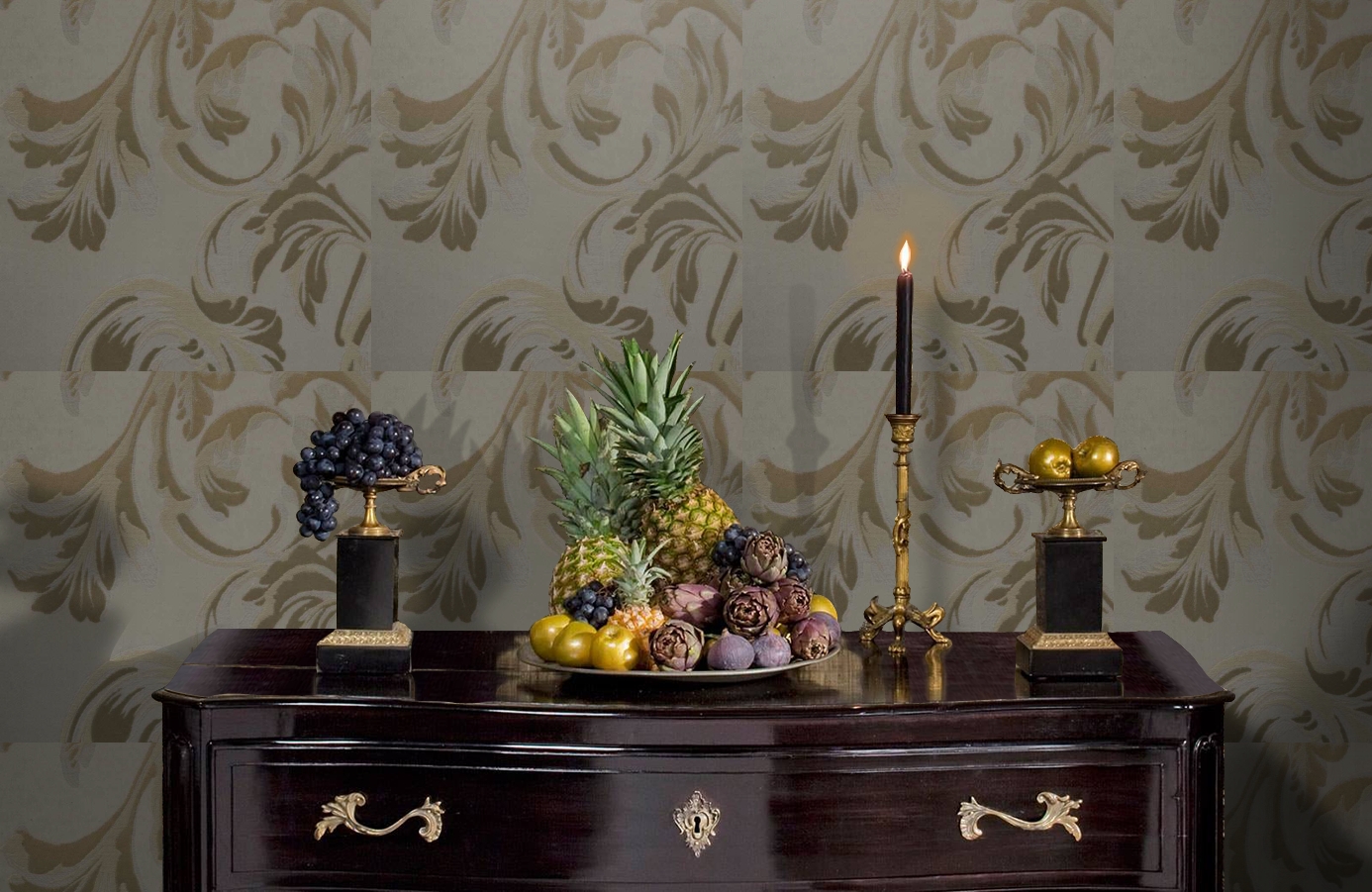 Обои 245017 фото в интерьере гостиной