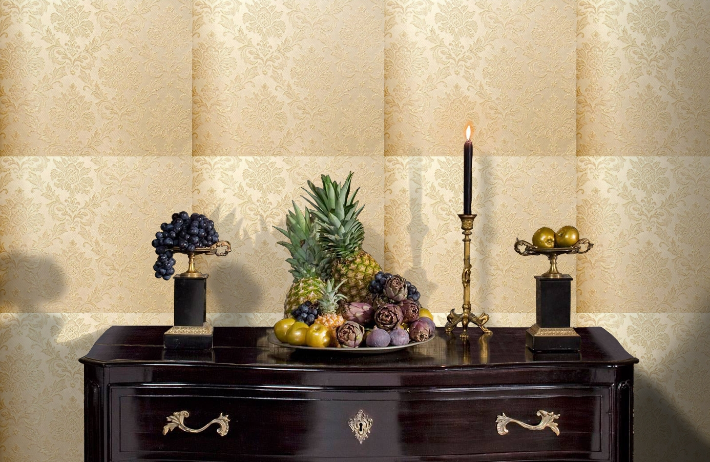 Обои 4540-E1 фото в интерьере гостиной