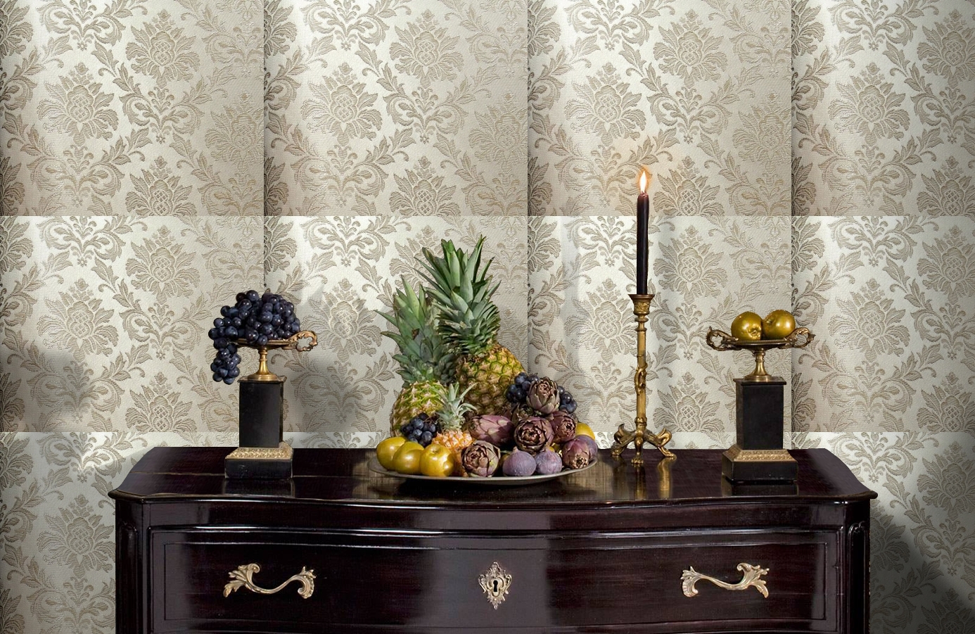 Обои 4540-G2 фото в интерьере гостиной