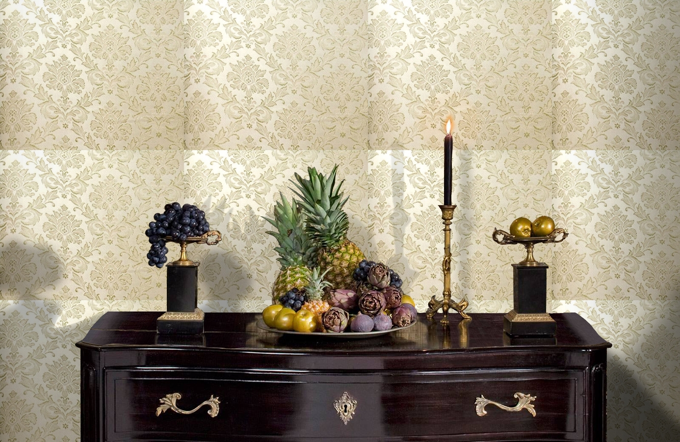 Обои 4540-V1 фото в интерьере гостиной