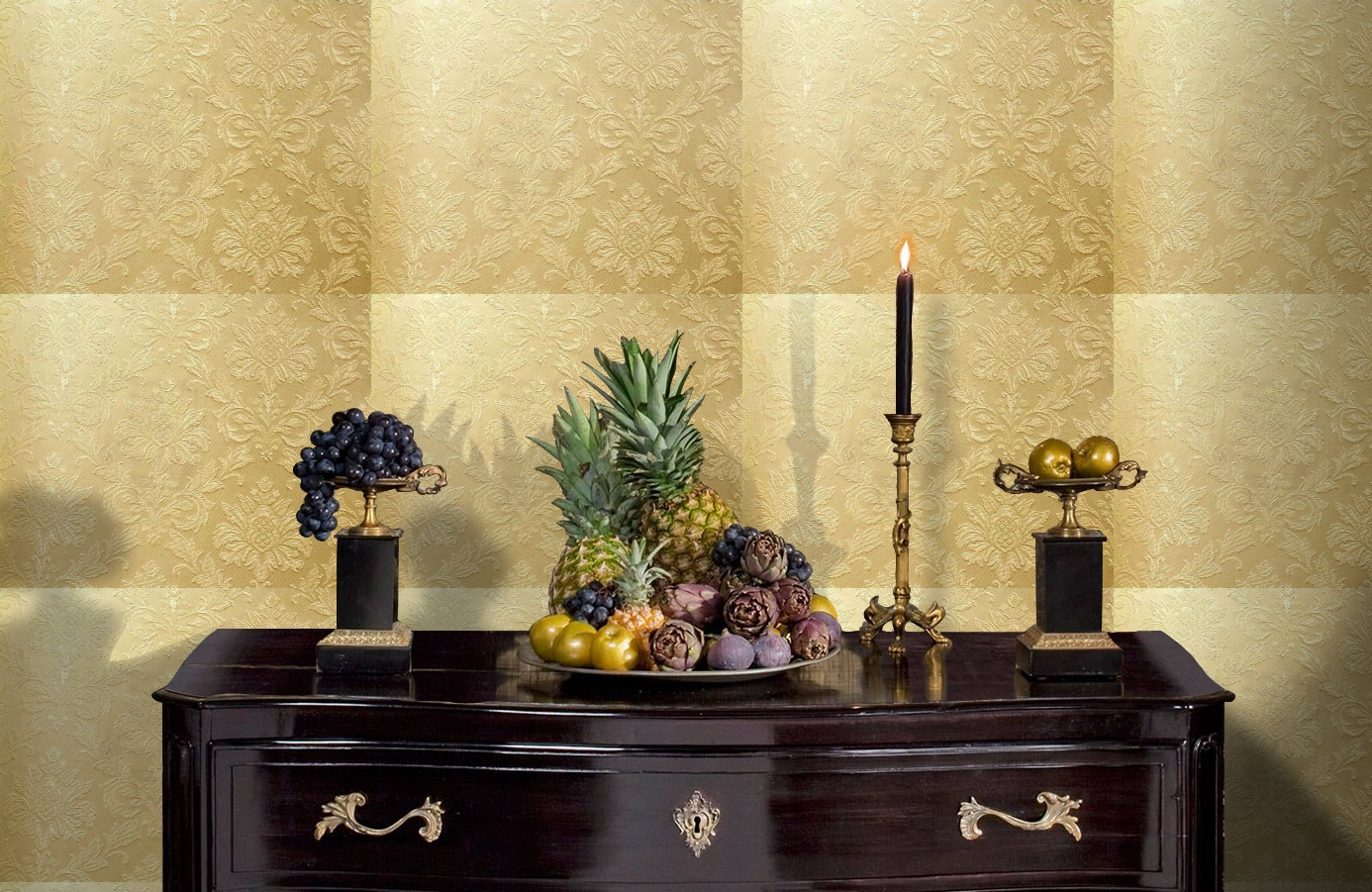 Обои 4540-W00 фото в интерьере гостиной