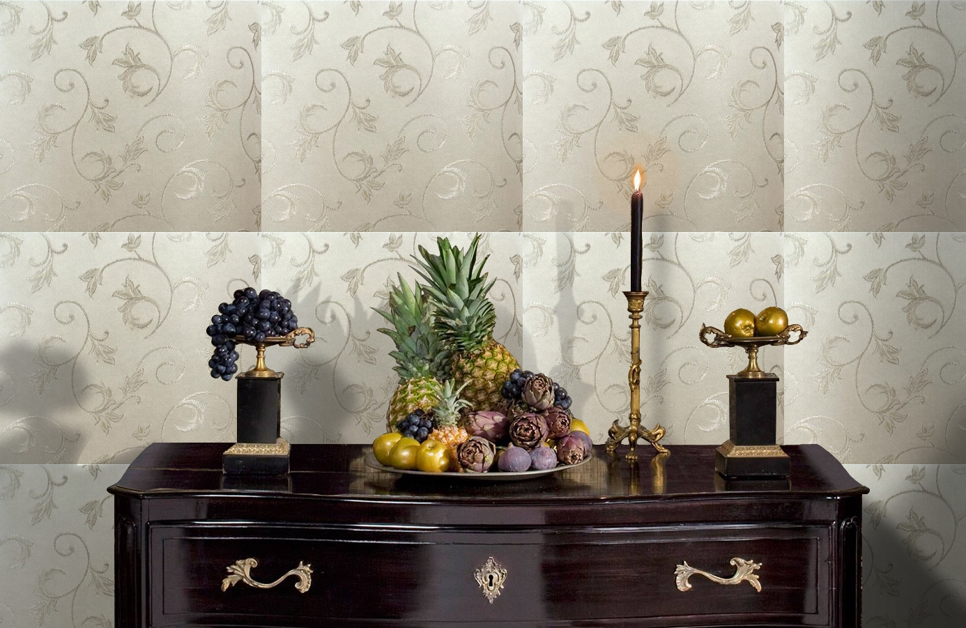 Обои 4560-G2 фото в интерьере гостиной