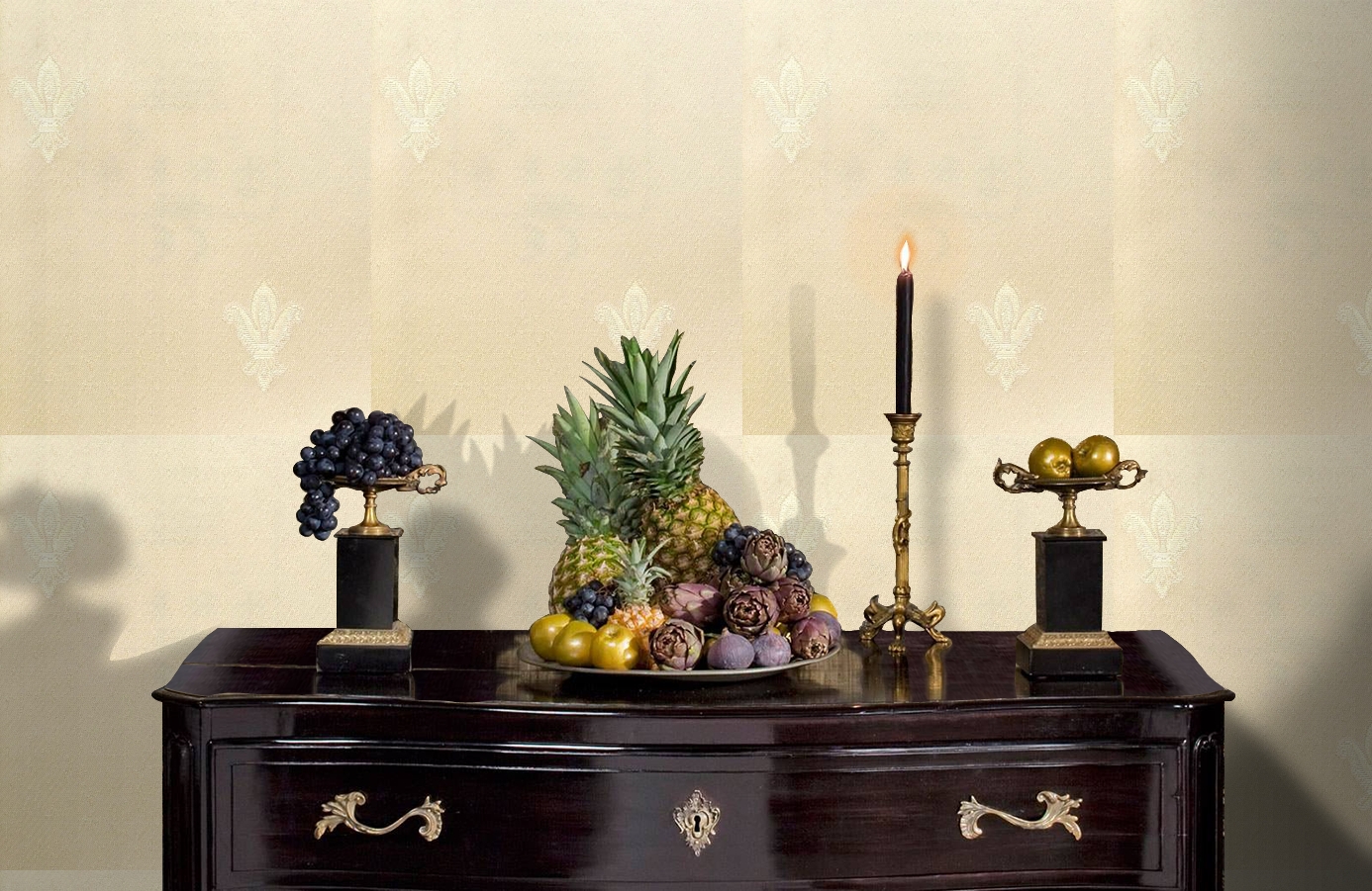 Обои 4570-E1 фото в интерьере гостиной