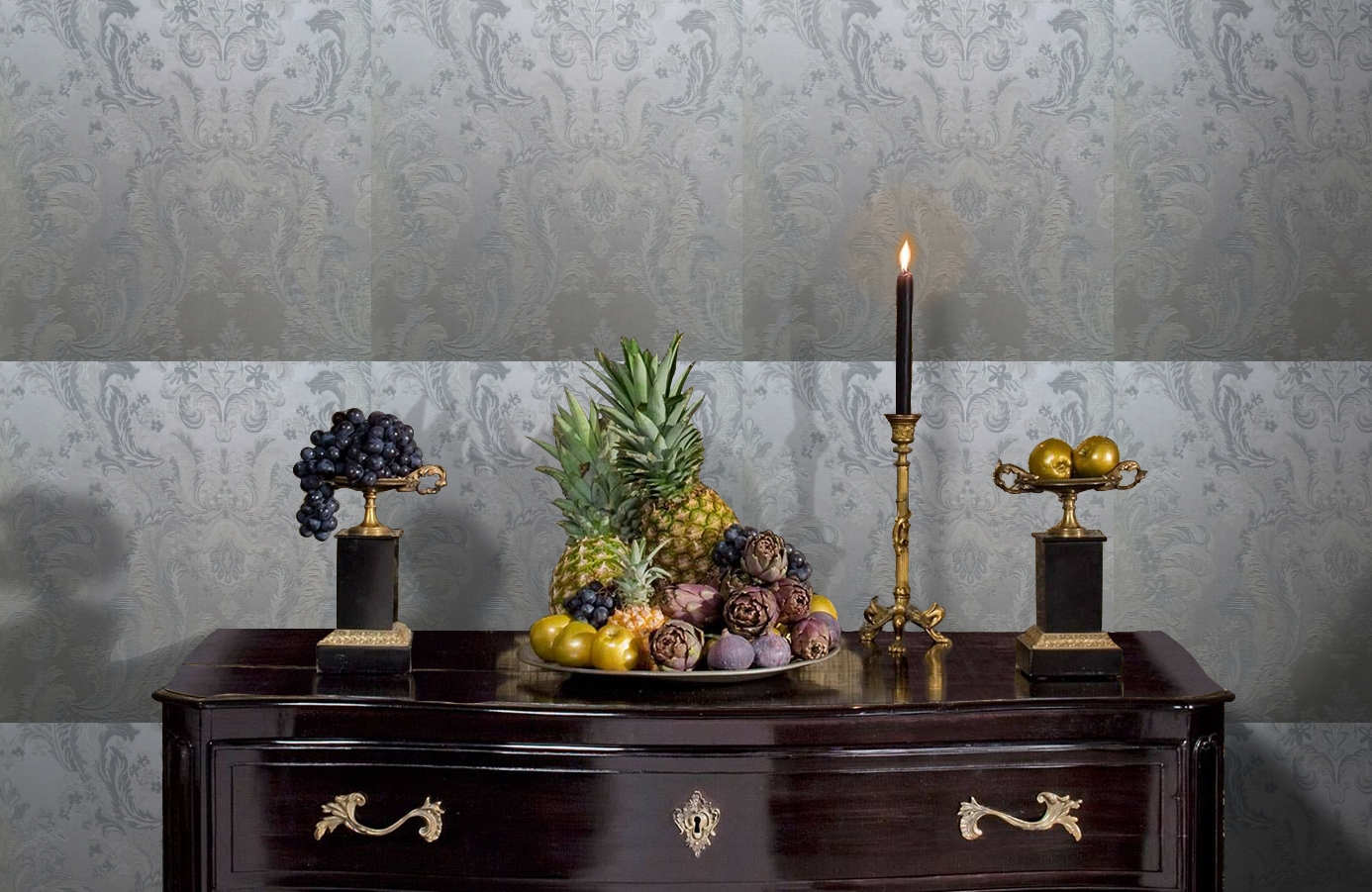 Обои 4600-G1 фото в интерьере гостиной