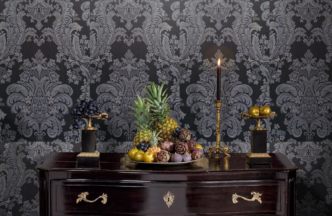 Обои 4600-KK2 фото в интерьере гостиной