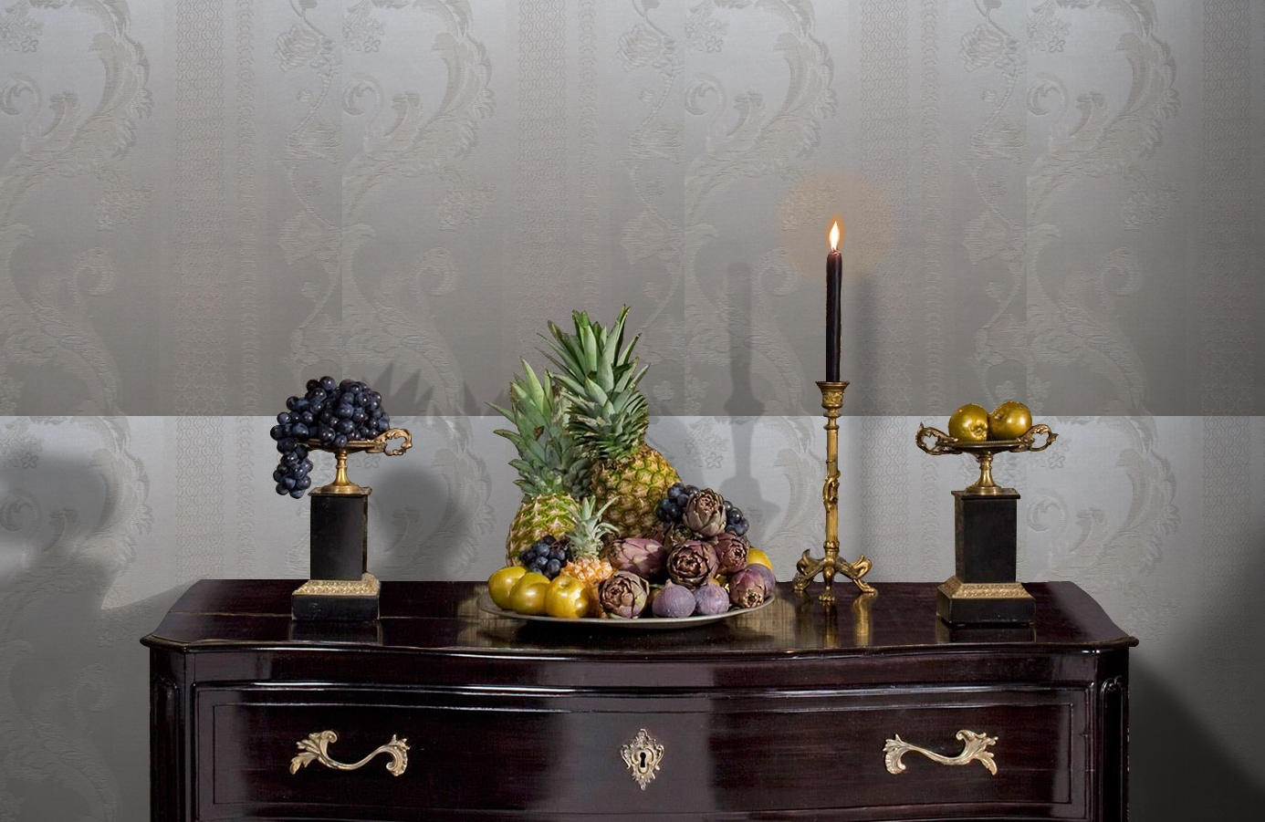 Обои 4610-E1 фото в интерьере гостиной