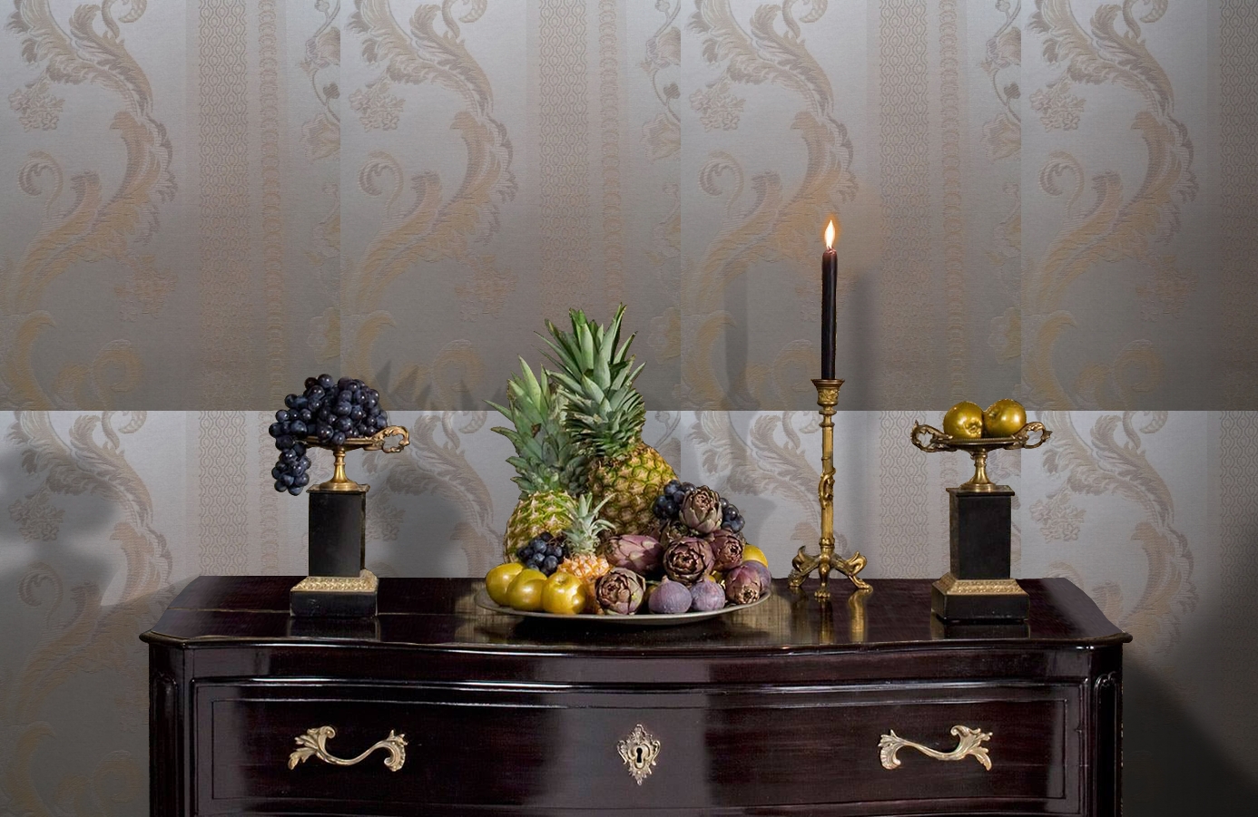 Обои 4610-E2 фото в интерьере гостиной