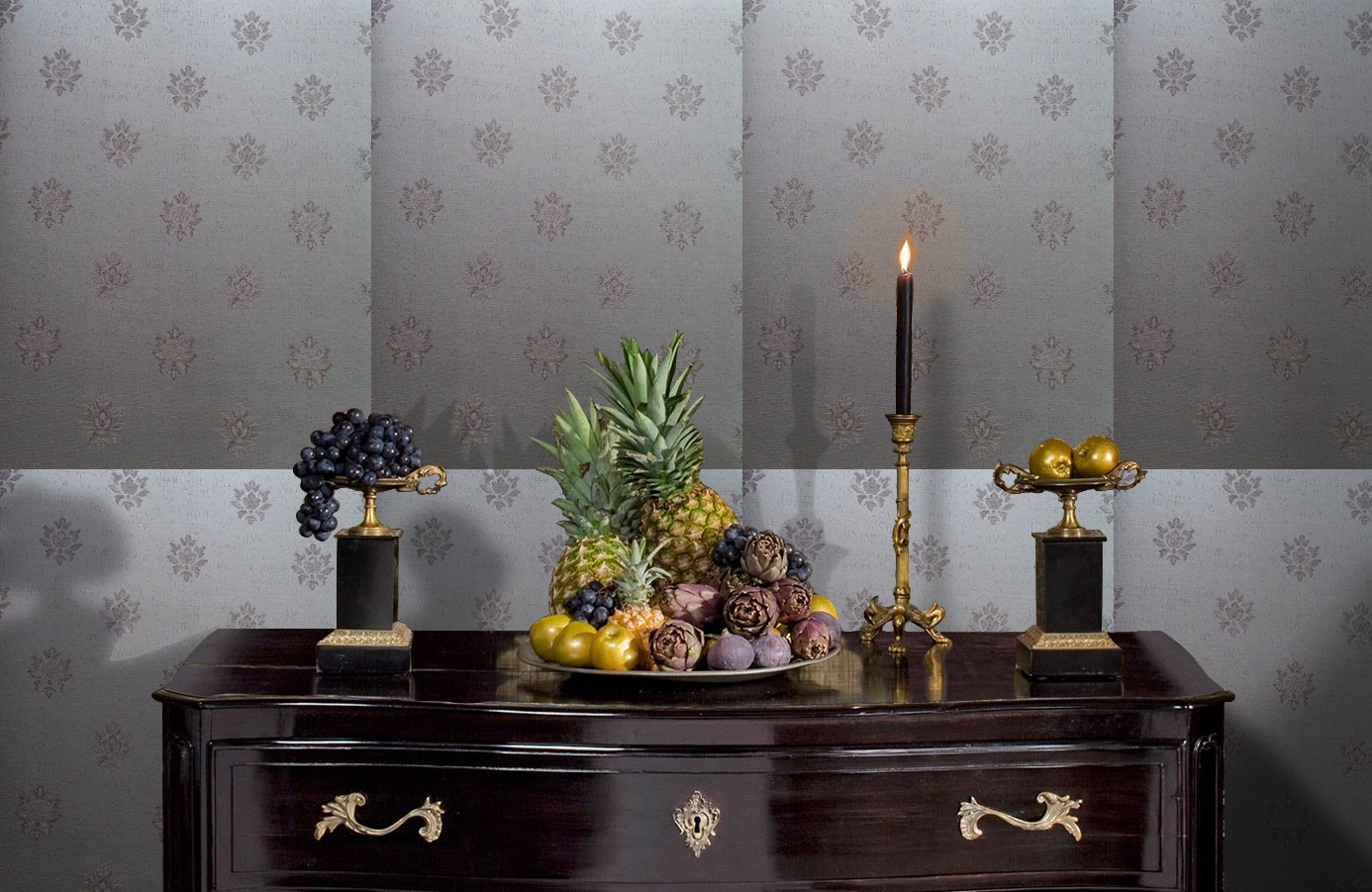 Обои 4620-M1 фото в интерьере гостиной