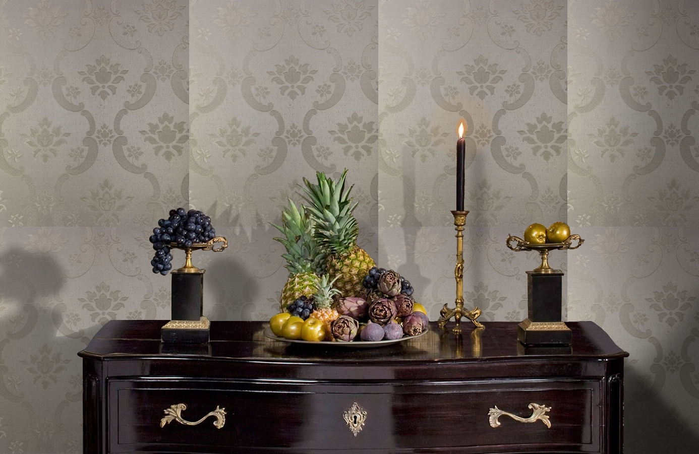 Обои 4630-V1 фото в интерьере гостиной