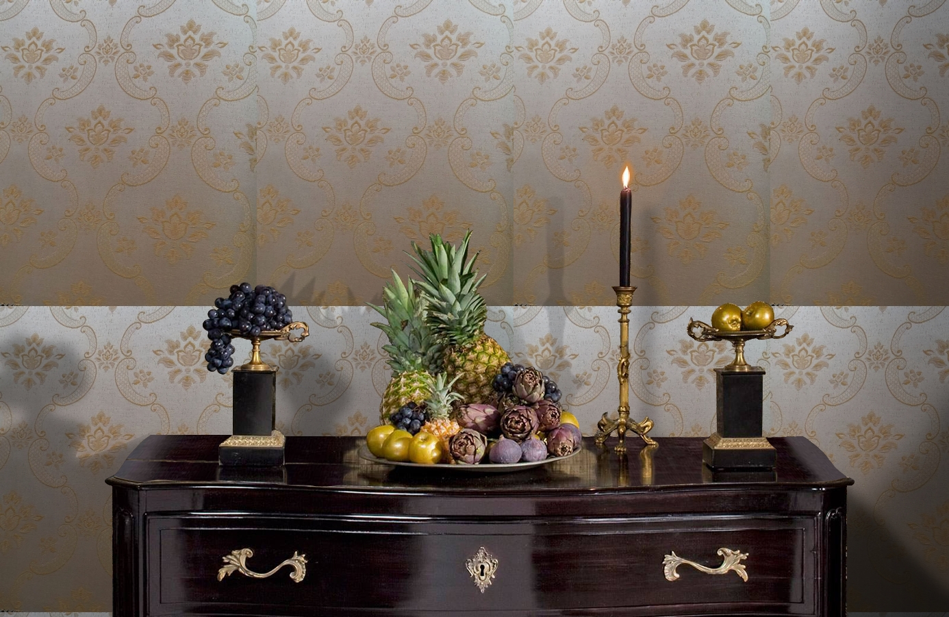 Обои 4630-Y2 фото в интерьере гостиной