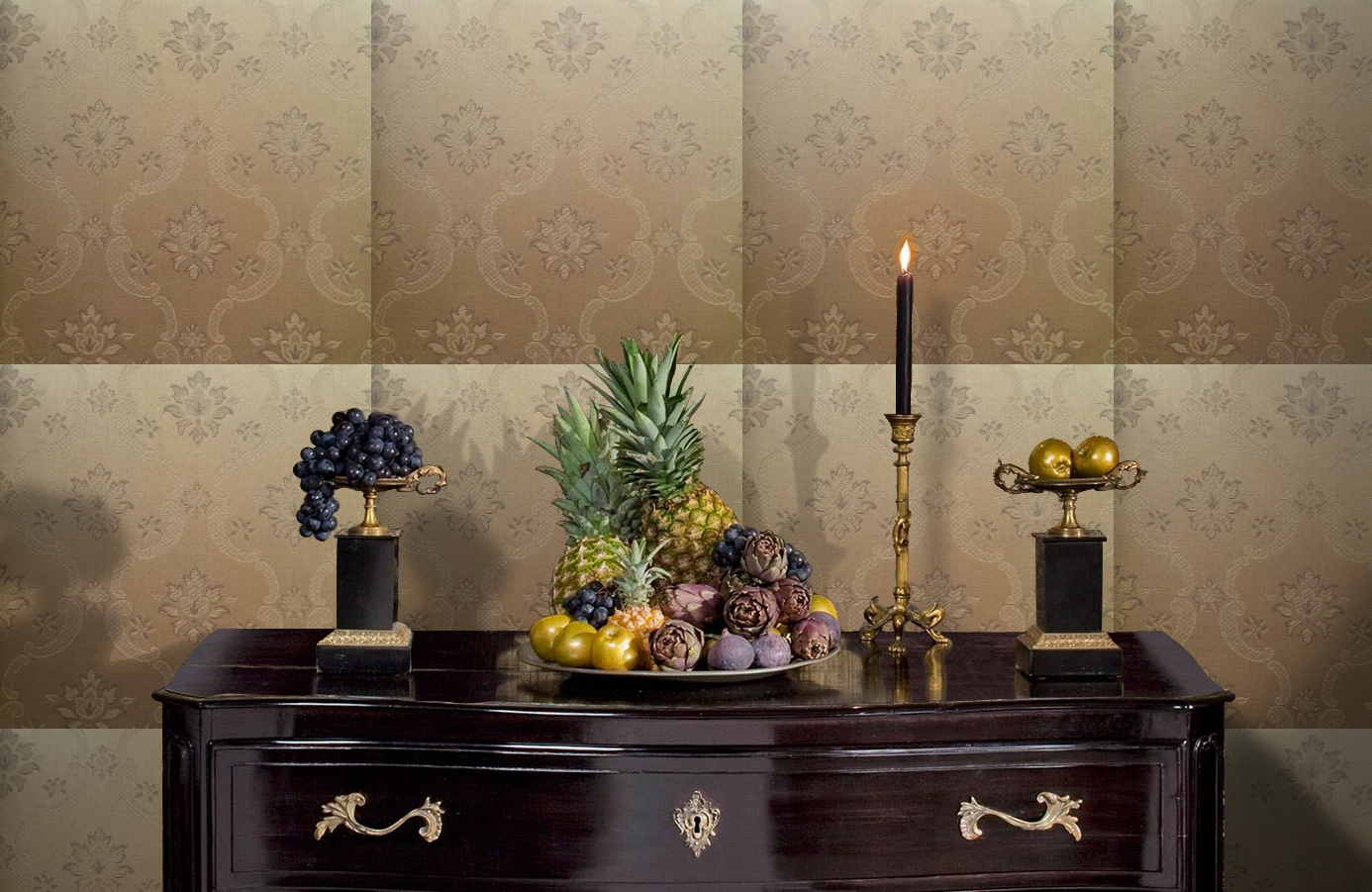 Обои 4630-YY2 фото в интерьере гостиной