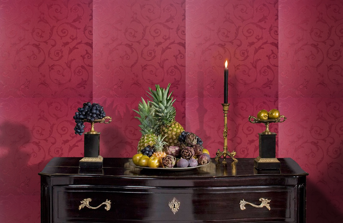 Обои 4640-RR1 фото в интерьере гостиной