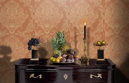 Обои 500-77 фото в интерьере гостиной превью