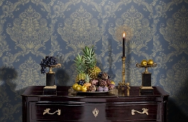 Обои 500-85 фото в интерьере гостиной превью