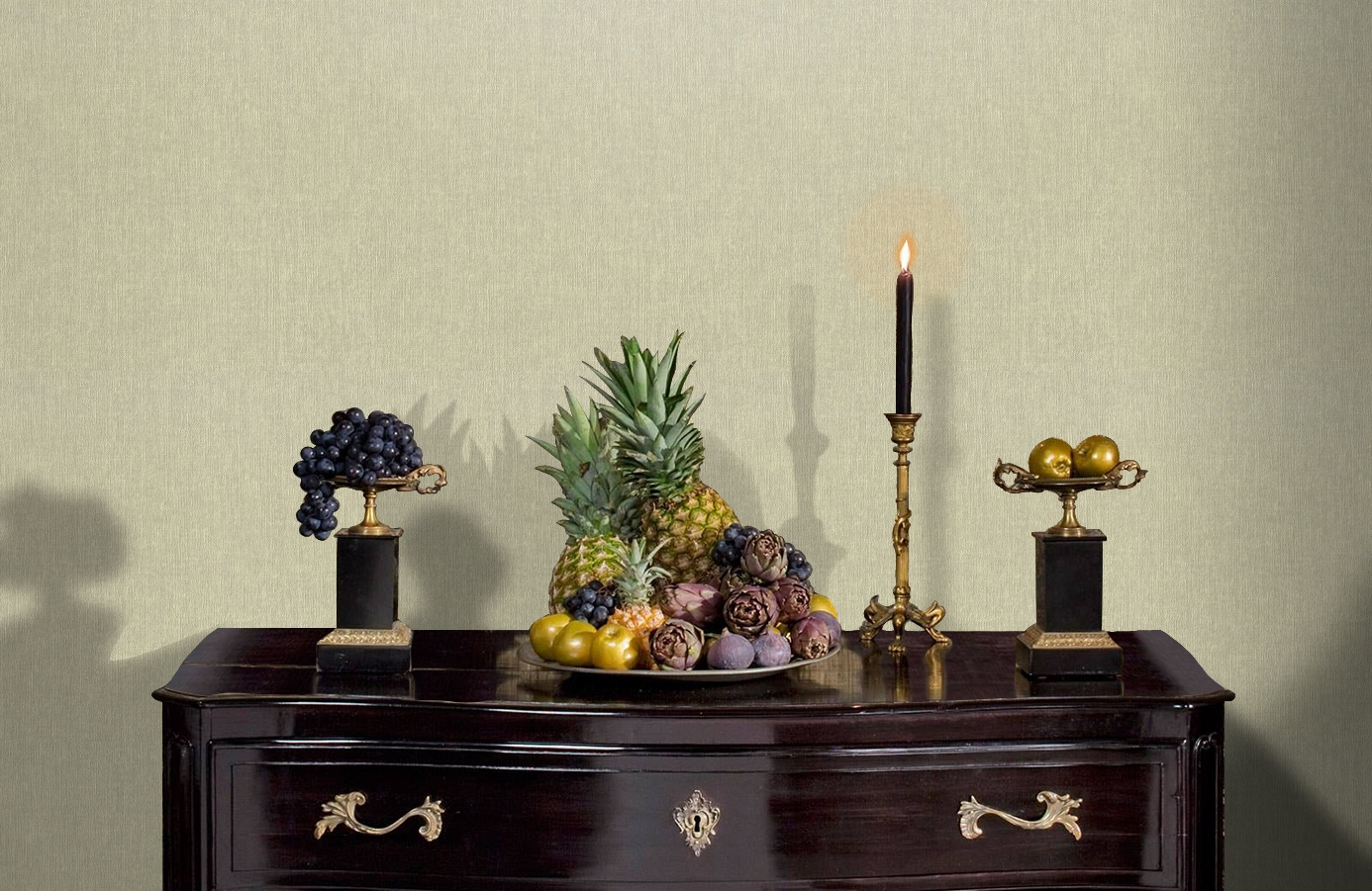 Обои 45-312-02 фото в интерьере гостиной