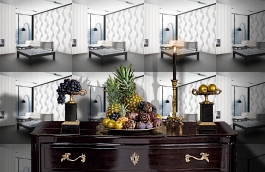 Обои 54179-1 фото в интерьере гостиной превью