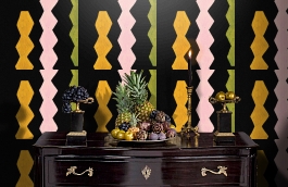 Обои CRF12 011 1 фото в интерьере гостиной превью