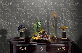 Обои PLZ1 005 фото в интерьере гостиной превью