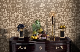 Обои PLZ2 010 фото в интерьере гостиной превью