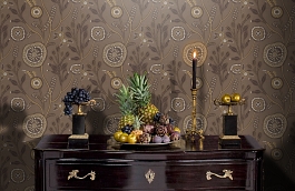 Обои PLZ3 010 фото в интерьере гостиной превью