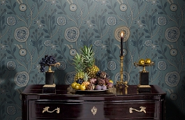 Обои PLZ3 018 фото в интерьере гостиной превью