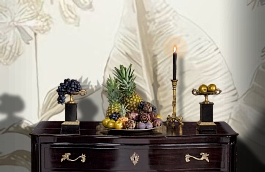 Обои PS41805 фото в интерьере гостиной превью